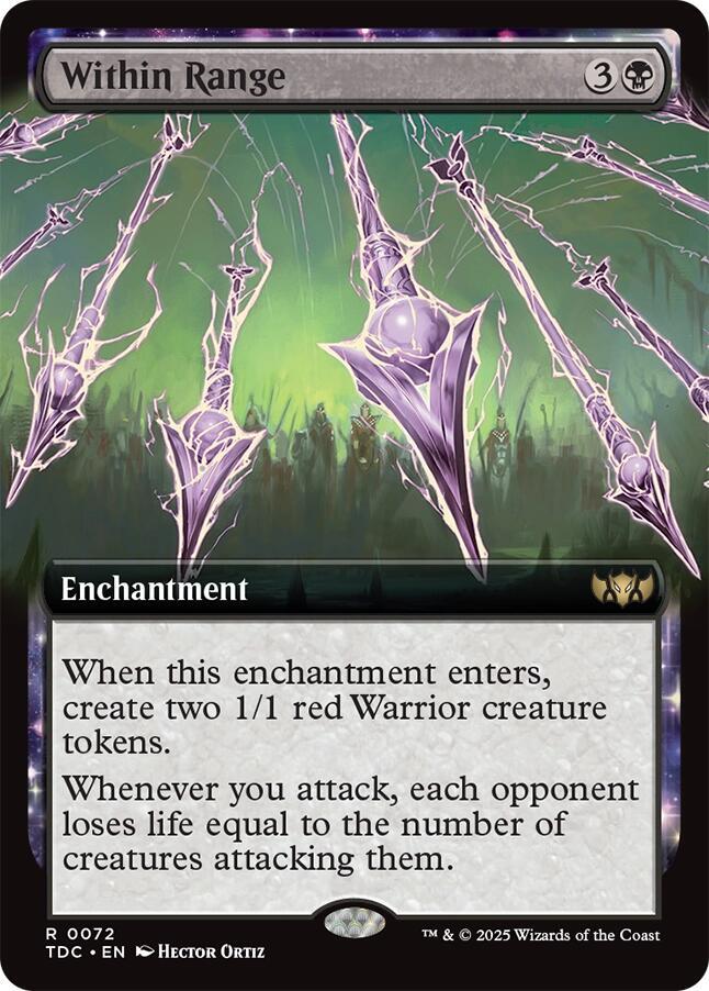 Within Range (Extended Art) (72) [Tarkir: Dragonstorm Commander]