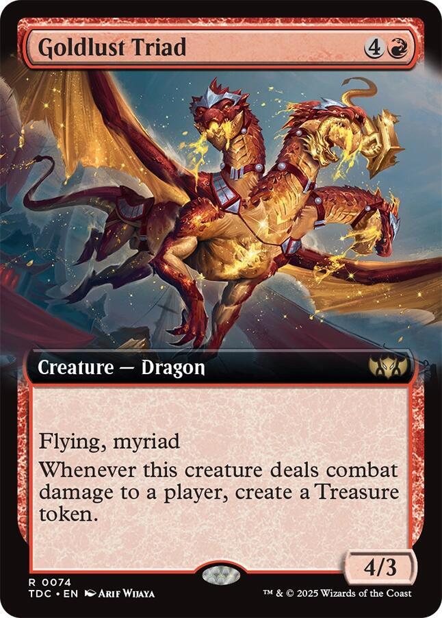Goldlust Triad (Extended Art) (74) [Tarkir: Dragonstorm Commander]