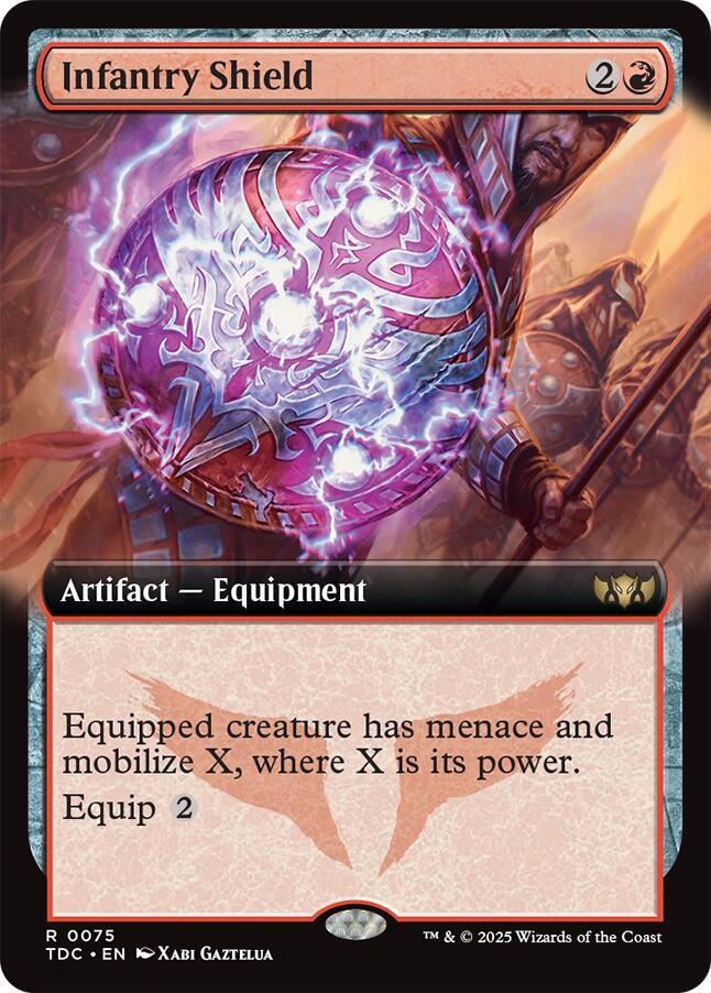 Infantry Shield (Extended Art) (75) [Tarkir: Dragonstorm Commander]