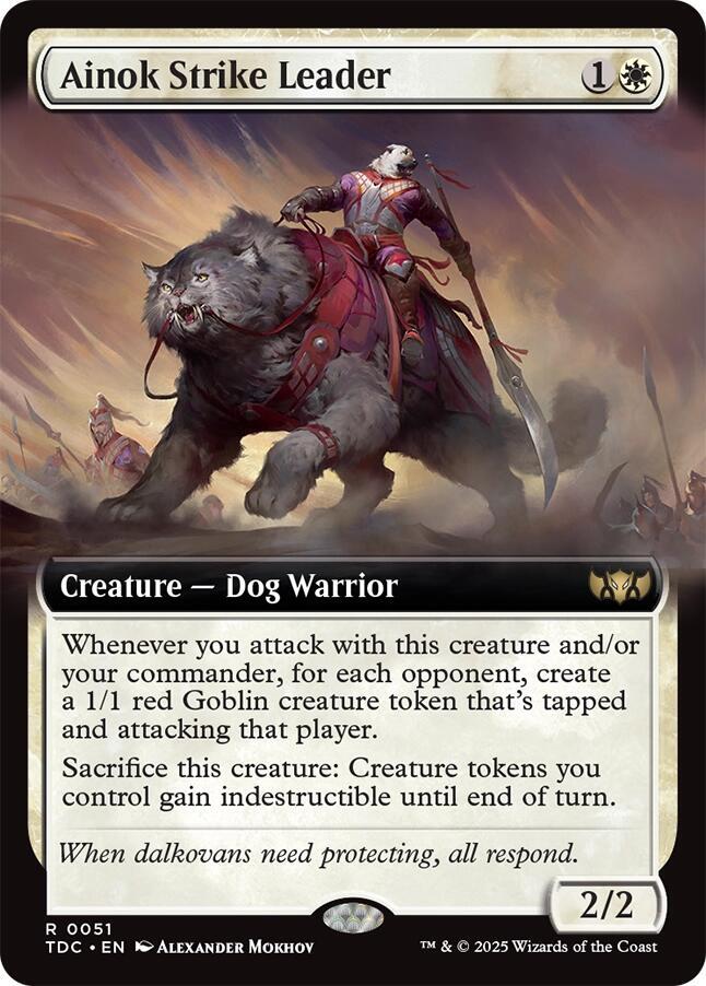 Ainok Strike Leader (Extended Art) (51) [Tarkir: Dragonstorm Commander]