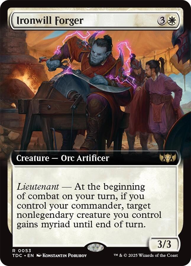 Ironwill Forger (Extended Art) (53) [Tarkir: Dragonstorm Commander]