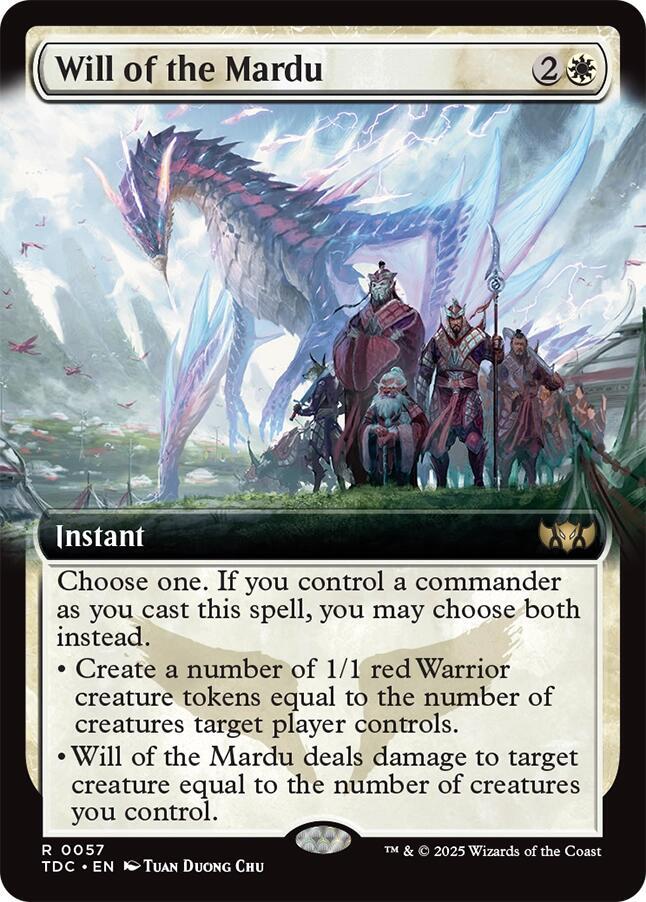 Will of the Mardu (Extended Art) (57) [Tarkir: Dragonstorm Commander]