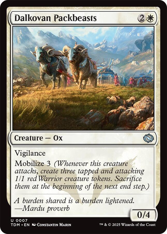 Dalkovan Packbeasts (7) [Tarkir: Dragonstorm]