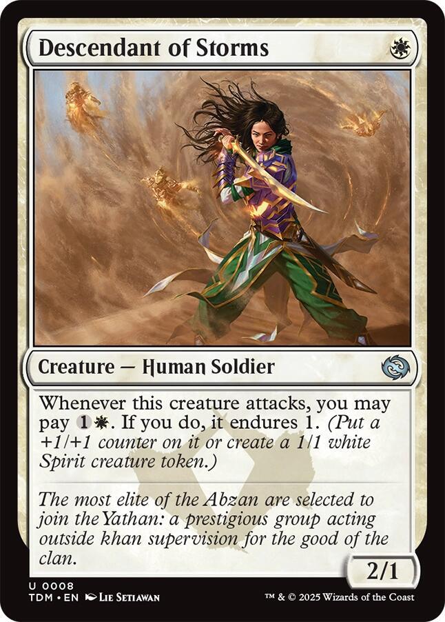 Descendant of Storms (8) [Tarkir: Dragonstorm]