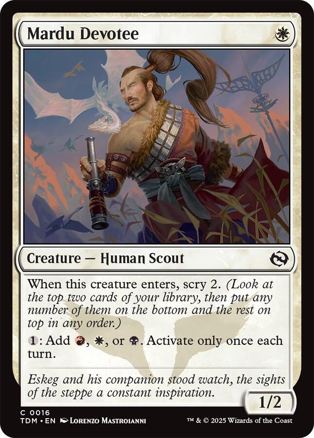 Mardu Devotee (16) [Tarkir: Dragonstorm]