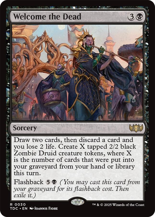Welcome the Dead (30) [Tarkir: Dragonstorm Commander]