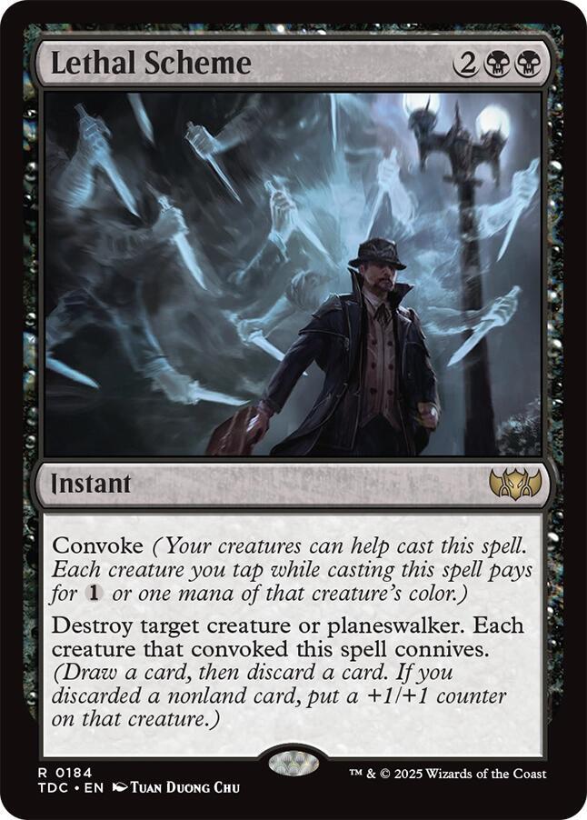 Lethal Scheme (184) [Tarkir: Dragonstorm Commander]