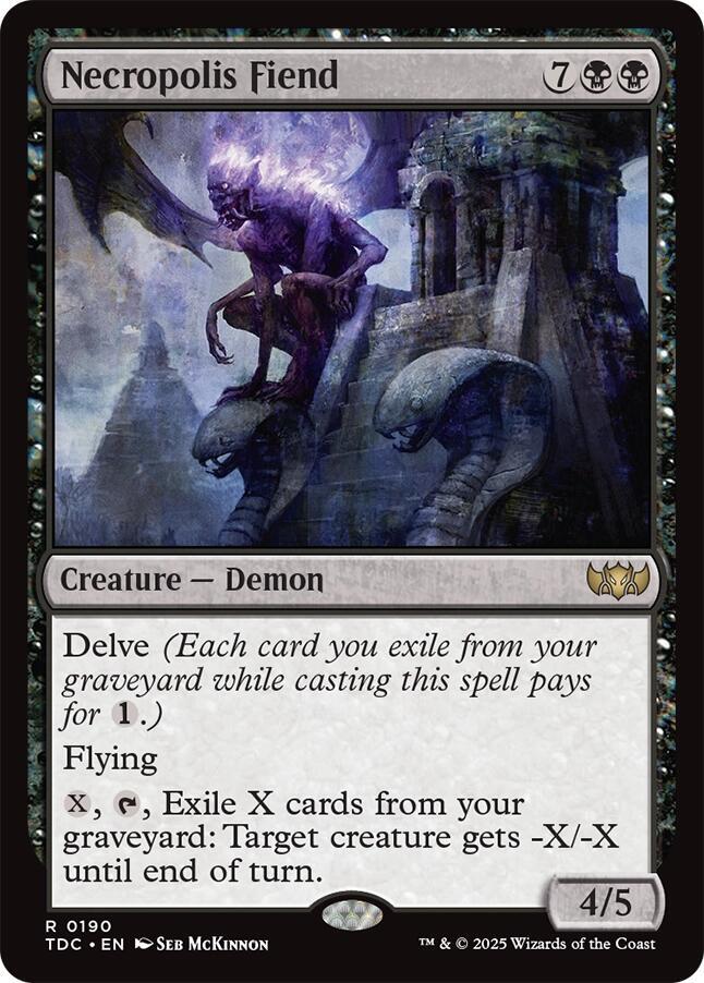 Necropolis Fiend (190) [Tarkir: Dragonstorm Commander]