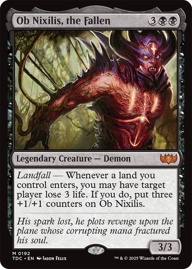 Ob Nixilis, the Fallen (192) [Tarkir: Dragonstorm Commander]