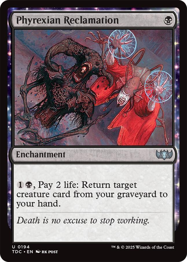 Phyrexian Reclamation (194) [Tarkir: Dragonstorm Commander]