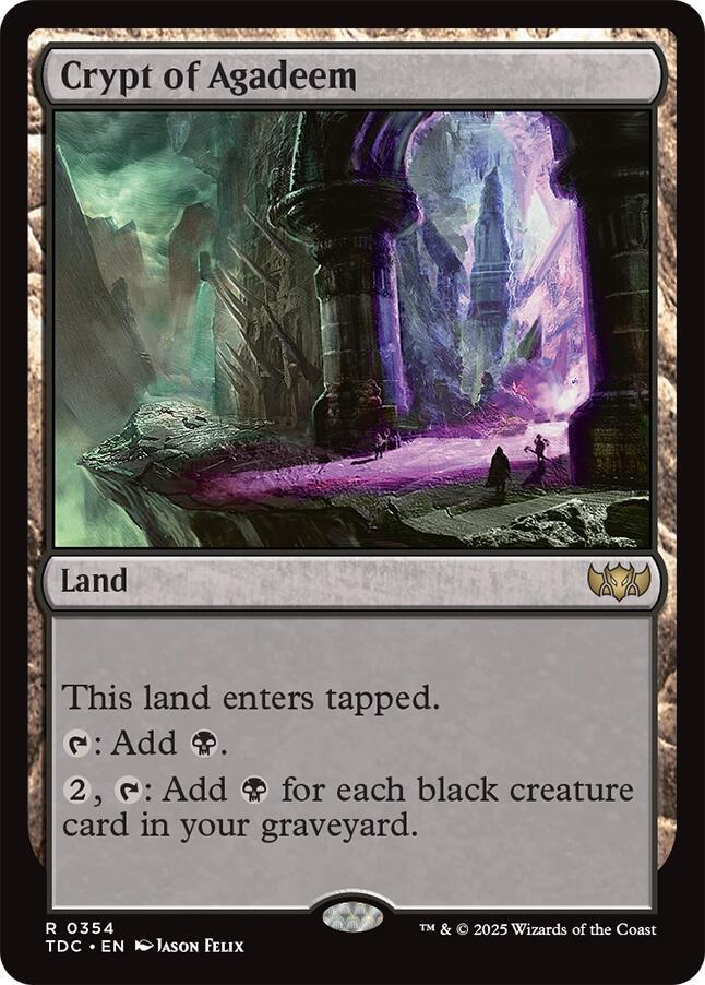 Crypt of Agadeem (354) [Tarkir: Dragonstorm Commander]