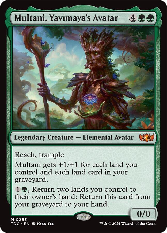 Multani, Yavimaya's Avatar (263) [Tarkir: Dragonstorm Commander]
