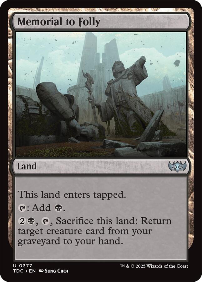 Memorial to Folly (377) [Tarkir: Dragonstorm Commander]