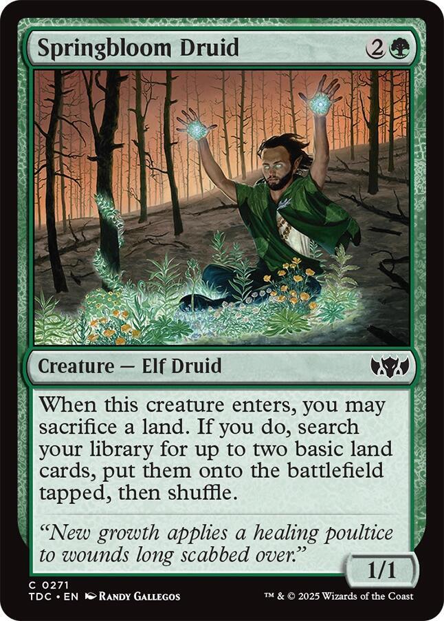 Springbloom Druid (271) [Tarkir: Dragonstorm Commander]