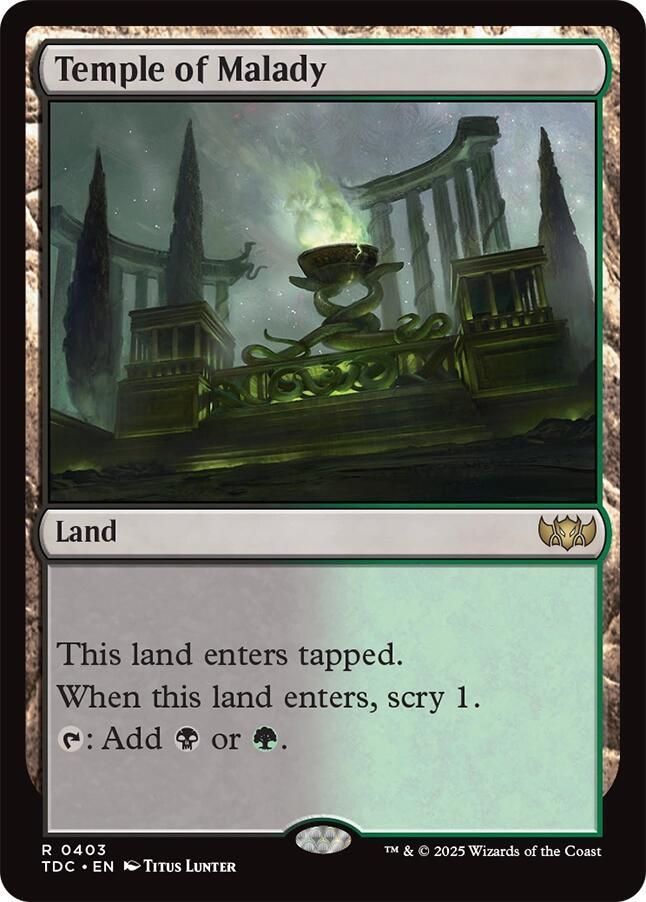 Temple of Malady (403) [Tarkir: Dragonstorm Commander]