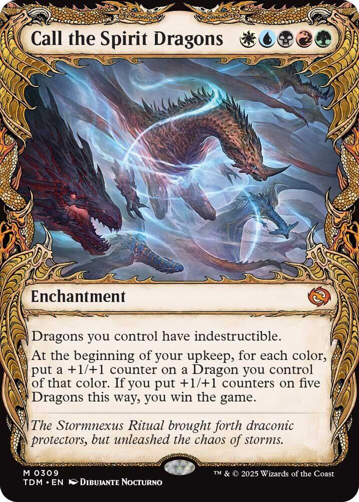 Call the Spirit Dragons (Showcase) (309) [Tarkir: Dragonstorm]