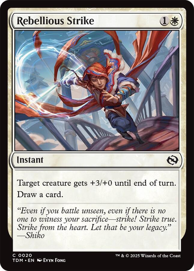 Rebellious Strike (20) [Tarkir: Dragonstorm]