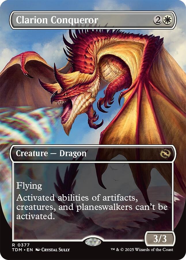Clarion Conqueror (Borderless) (377) [Tarkir: Dragonstorm]