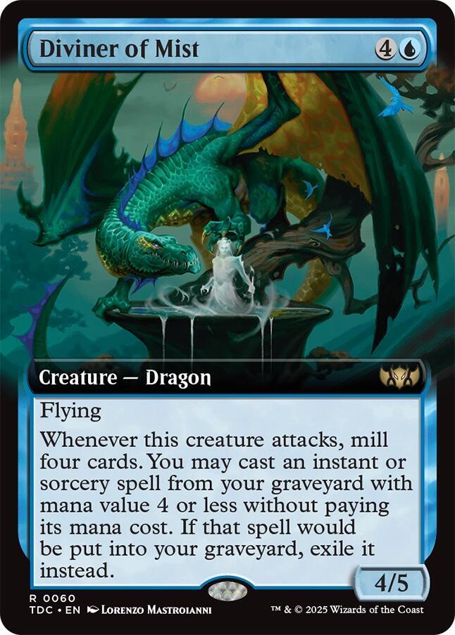 Diviner of Mist (Extended Art) (60) [Tarkir: Dragonstorm Commander]