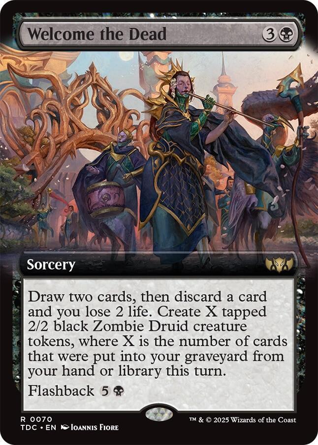 Welcome the Dead (Extended Art) (70) [Tarkir: Dragonstorm Commander]