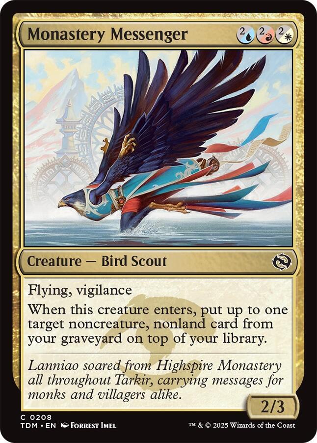 Monastery Messenger (208) [Tarkir: Dragonstorm]