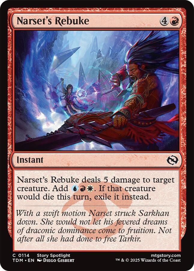 Narset's Rebuke (114) [Tarkir: Dragonstorm]