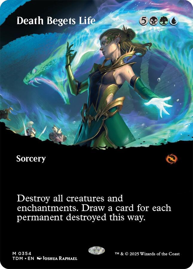 Death Begets Life (Borderless) (354) [Tarkir: Dragonstorm]