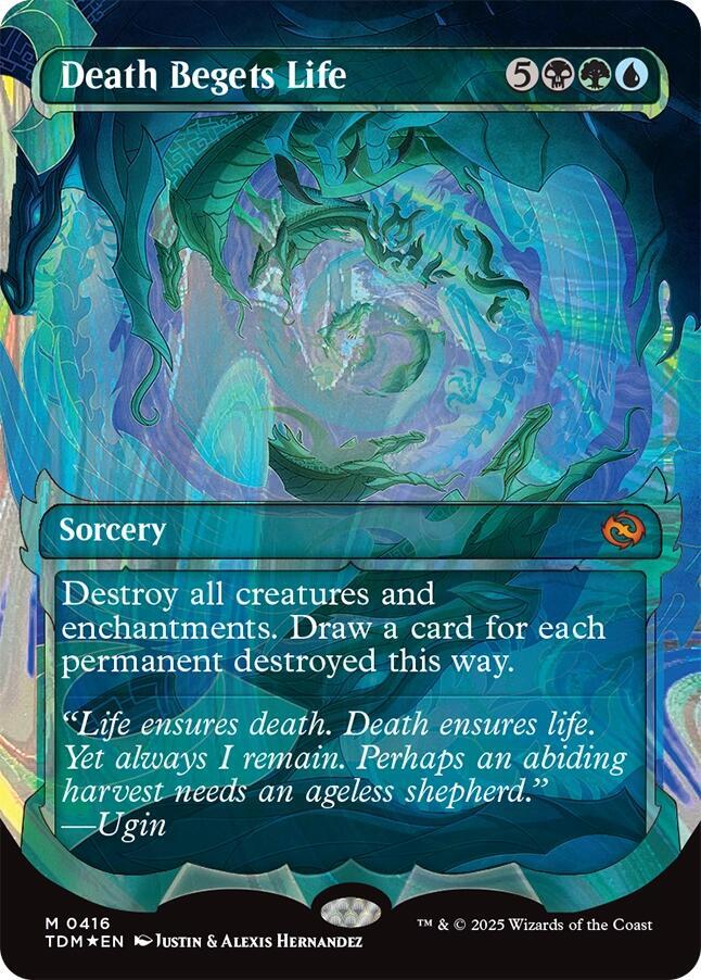 Death Begets Life (Showcase) (Halo Foil) (416) [Tarkir: Dragonstorm]