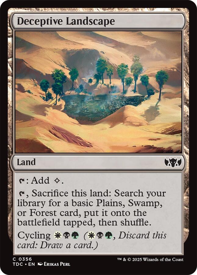 Deceptive Landscape (356) [Tarkir: Dragonstorm Commander]