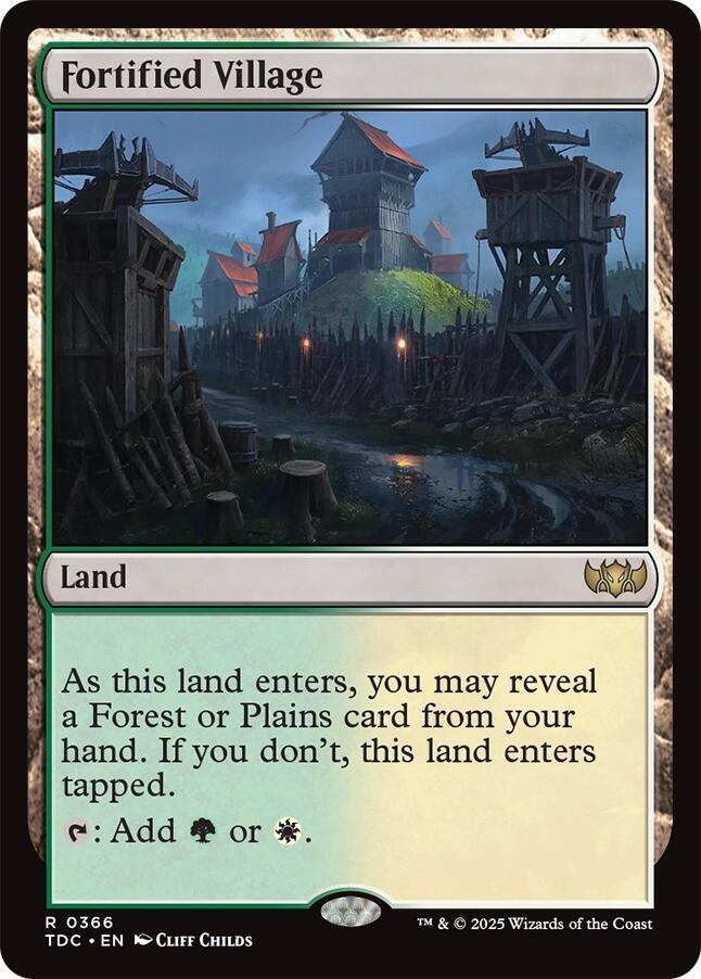 Fortified Village (366) [Tarkir: Dragonstorm Commander]