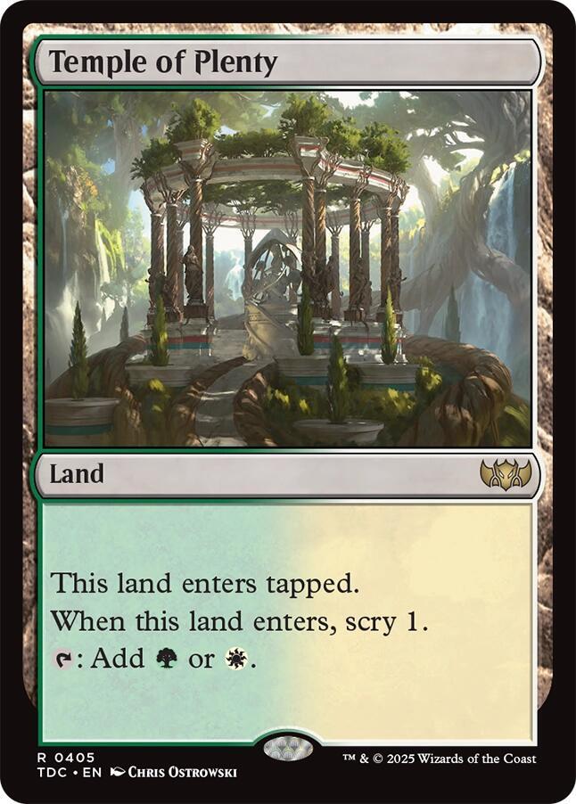 Temple of Plenty (405) [Tarkir: Dragonstorm Commander]