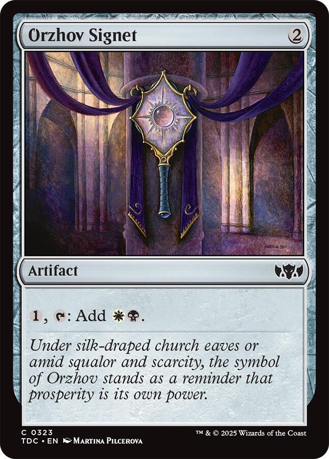 Orzhov Signet (323) [Tarkir: Dragonstorm Commander]