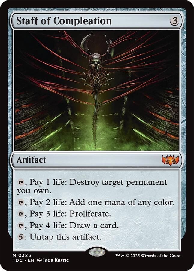 Staff of Compleation (326) [Tarkir: Dragonstorm Commander]
