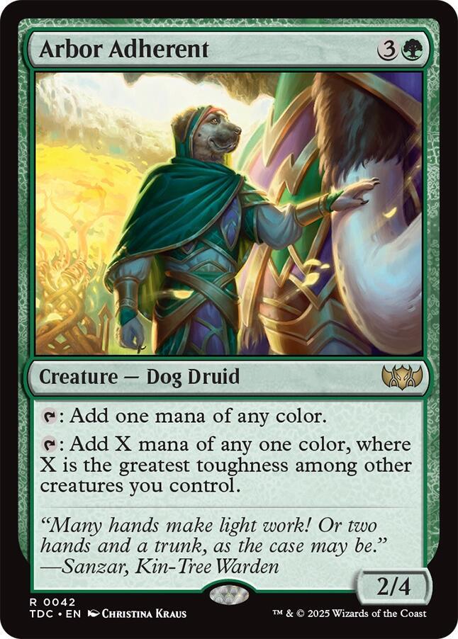 Arbor Adherent (42) [Tarkir: Dragonstorm Commander]