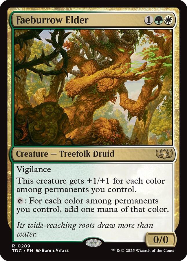 Faeburrow Elder (289) [Tarkir: Dragonstorm Commander]