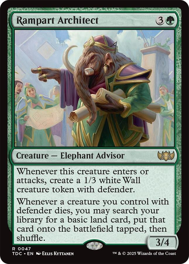 Rampart Architect (47) [Tarkir: Dragonstorm Commander]
