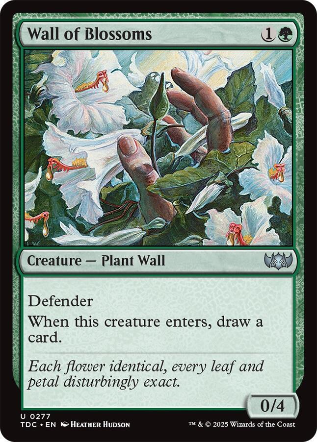 Wall of Blossoms (277) [Tarkir: Dragonstorm Commander]