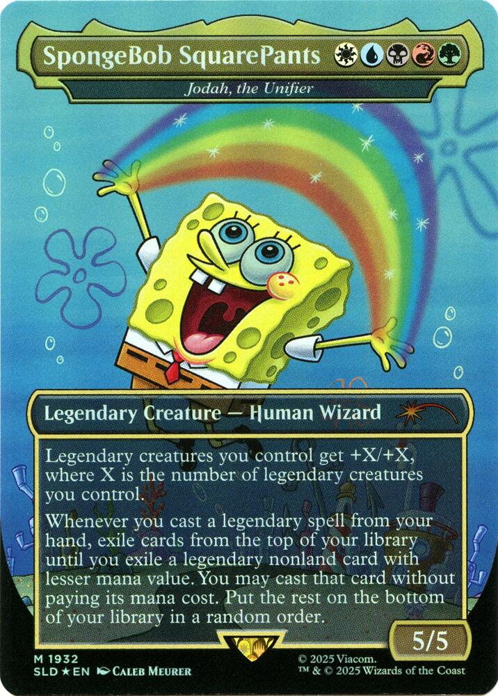 SpongeBob SquarePants - Jodah, the Unifier (Rainbow Foil) (1932) [Secret Lair Drop]
