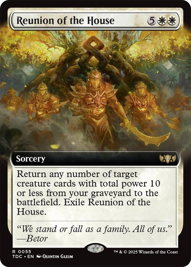 Reunion of the House (Extended Art) (55) [Tarkir: Dragonstorm Commander]