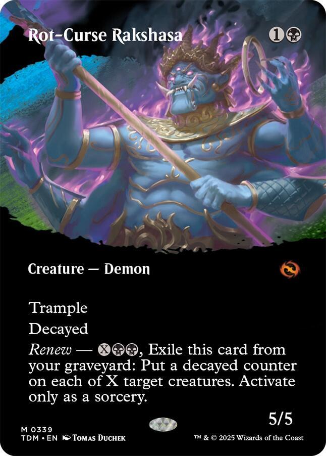 Rot-Curse Rakshasa (Borderless) (339) [Tarkir: Dragonstorm]