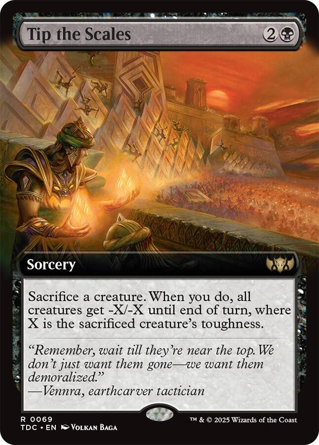 Tip the Scales (Extended Art) (69) [Tarkir: Dragonstorm Commander]