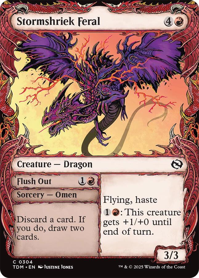 Stormshriek Feral (Showcase) (304) [Tarkir: Dragonstorm]