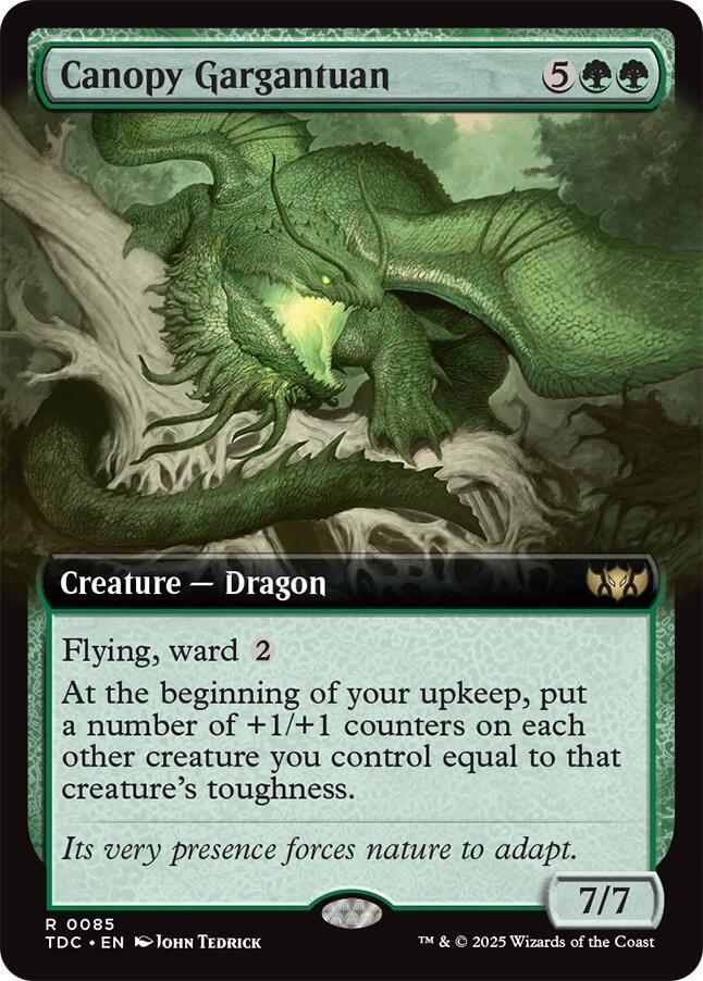 Canopy Gargantuan (Extended Art) (85) [Tarkir: Dragonstorm Commander]