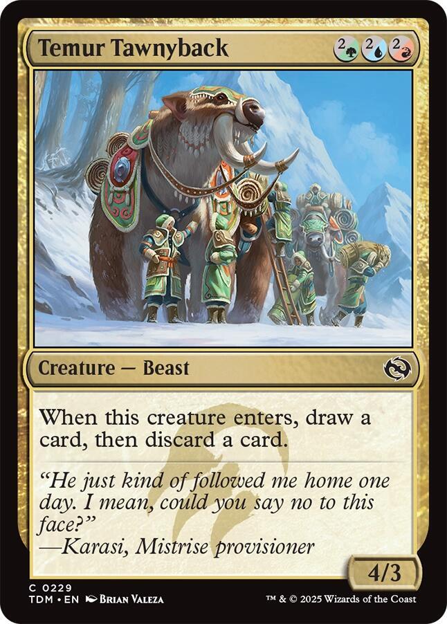 Temur Tawnyback (229) [Tarkir: Dragonstorm]