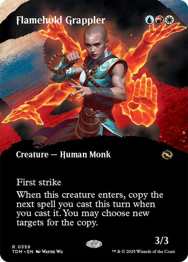 Flamehold Grappler (Borderless) (359) [Tarkir: Dragonstorm]