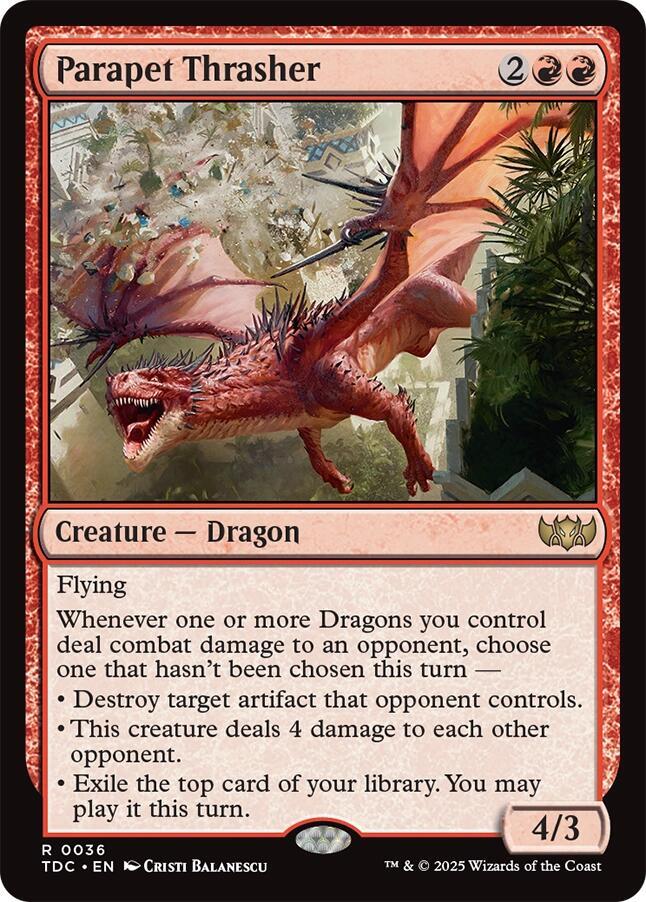 Parapet Thrasher (36) [Tarkir: Dragonstorm Commander]