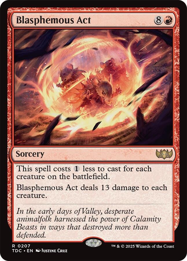 Blasphemous Act (207) [Tarkir: Dragonstorm Commander]