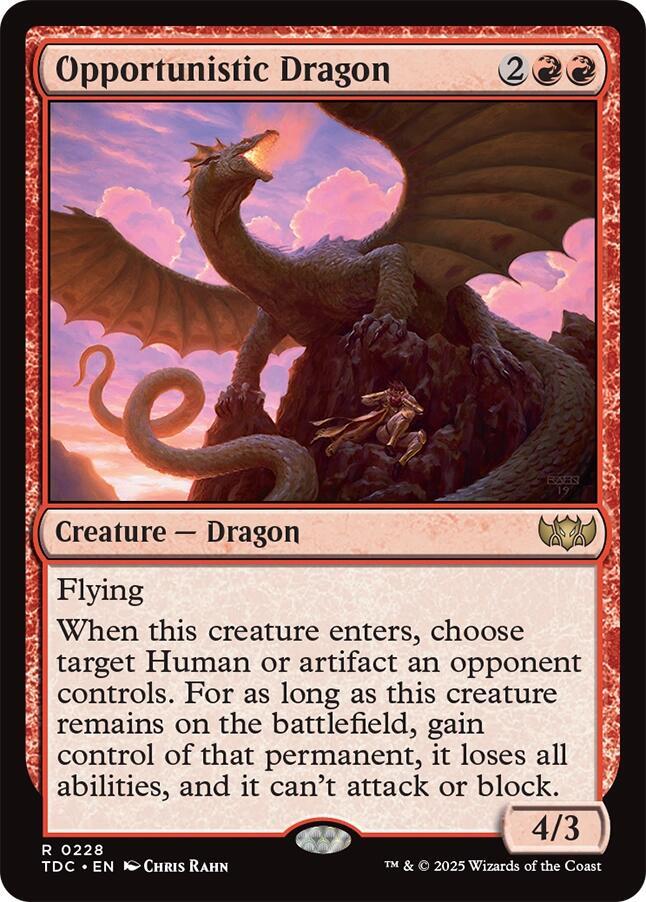 Opportunistic Dragon (228) [Tarkir: Dragonstorm Commander]