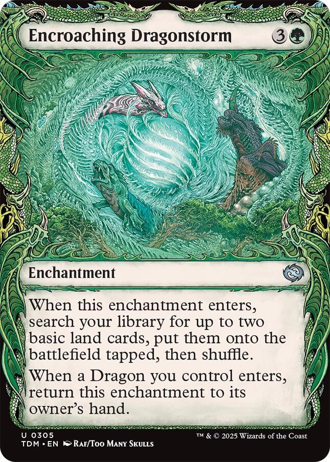 Encroaching Dragonstorm (Showcase) (305) [Tarkir: Dragonstorm]