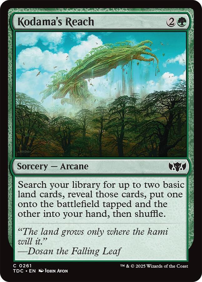 Kodama's Reach (261) [Tarkir: Dragonstorm Commander]